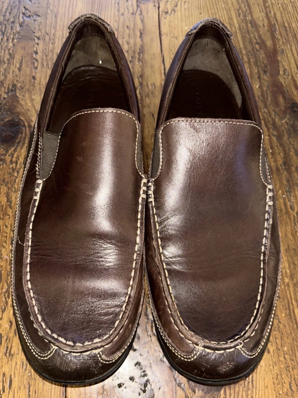 Cole Haan Men's Tucker Venetian Leather Loafers Brown Size 11.5W C04059